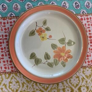 Vintage Stonecrest Peach Blossoms Hand Painted Salad Plate